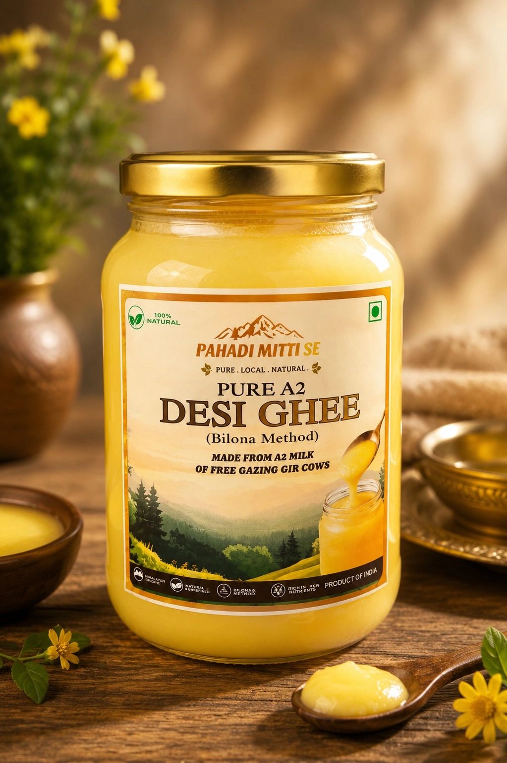 Pure A2 Desi Ghee (Bilona Method)