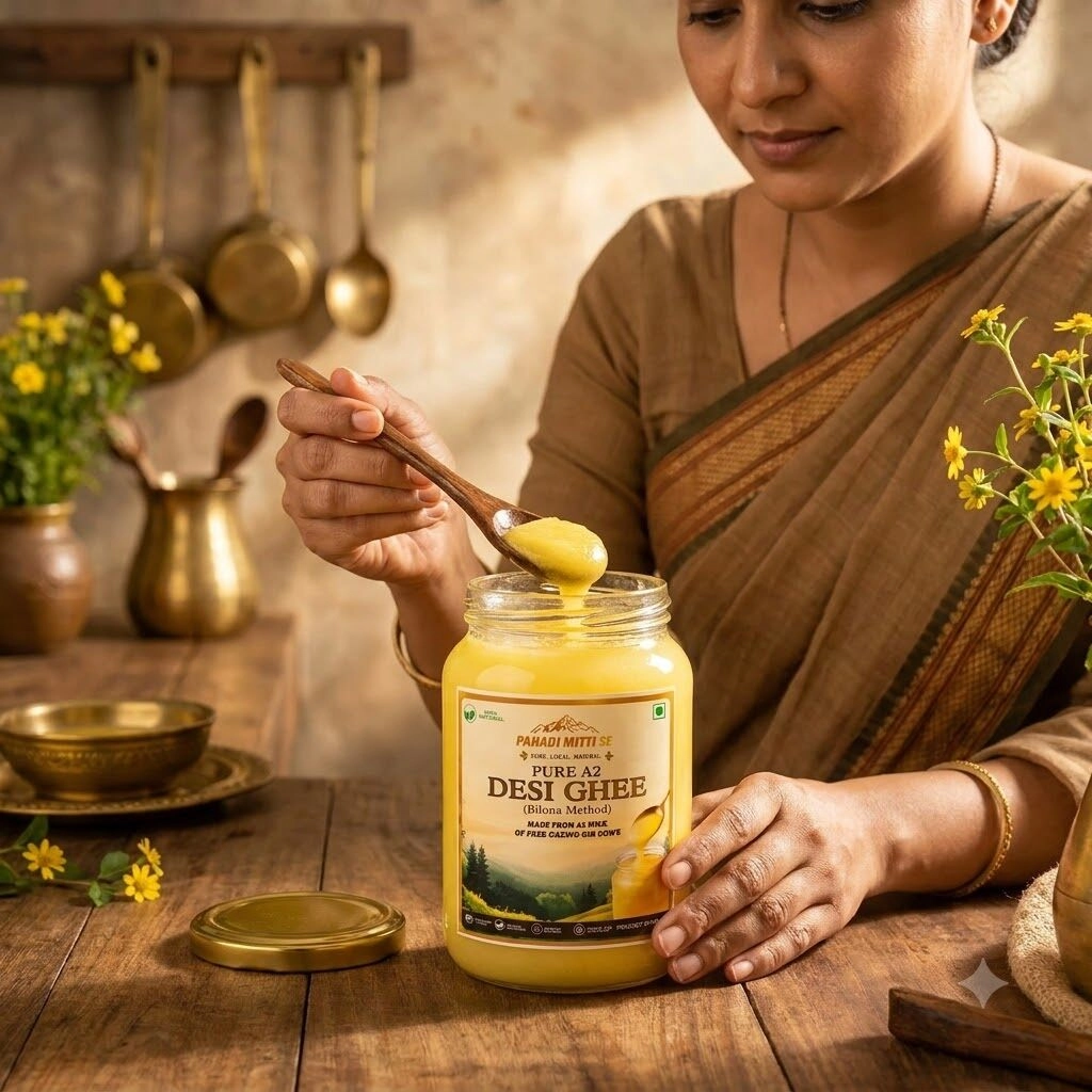 Pure A2 Desi Ghee (Bilona Method)