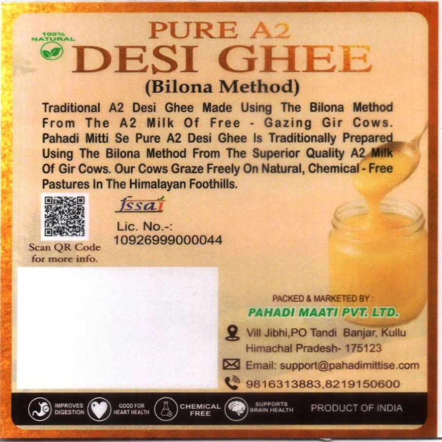 Pure A2 Desi Ghee (Bilona Method)